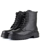 M.P. 242-4584 Zn Kadın Siyah Deri Bot - 4