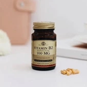 Solgar Vitamin B2 (Riboflavin) 100 Mg 100 Bitkisel Kapsül - 1