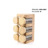 Mien Bambu 6 lı Baharatlık MİEN-8B23 - 1