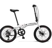 ÜMİT 2037 FOLDING-2D KATLANIR BİSİKLET 20 JANT 6 VİTES WHİTE SİLVER RED - 1