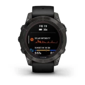 Garmin Fenix 7 Pro Sapphire Solar Edition Karbon Gri DLC Titanyum-Siyah Kayışlı (GARMİN TÜRKİYE GARANTİLİ) - 1