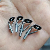 Hokkaido 1.8 mm 2 Adet Paslanmaz Çelik,krom Kaplama Çerçeve,kamış,olta Ucu,porselen Zirkonyum Halka - 2