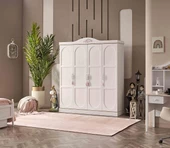 Dolap Urlu PARİS 90443 Model GARDIROP 4 Ahşap kapaklı Kalite Malzeme EL YAPIM - 1