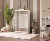 Dolap Urlu PARİS 90444 Model GARDIROP 3 Ahşap kapaklı Kalite Malzeme EL YAPIM - 2