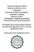 Kişiye Özel Kitap Kaşesi Kitap Mührü ve Istampa Set R5814-12 - 2