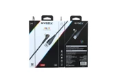 Syrox C106 2.0A 1mt RGB Ledli Lightning Şarj & Data Kablosu - Siyah thumbnail 2