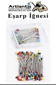 Eşarp İğnesi Beyaz 100 lü 1 Paket Türban İğnesi Başörtüsü Toplu İğne Şal Düğün Nikah Nişan Kına Sünnet Takı İğnesi - 4