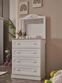 Şifonyer-Ayna Urlu 90449 PARİS Model Suntalem kalite Beyaz Renk El Yapım - 1