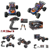 ELEKTRİKLİ RC 1:14 ÖLÇEK SERVO MOTOR MEGA ARAZİ ARACI SPOR ARAÇ 55 KM HIZ RC ARAÇ - 2