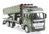 Sürtmeli Die Cast Metal Roketatar Rampalı Askeri Kamyon - 7