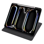 Apple iPad Pro 13 2024 Kılıf Termik Kalem Bölmeli Dönebilen Standlı Kılıf thumbnail 2