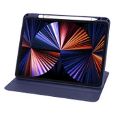 iPad Air 10.9 2022 (5.Nesil) Kılıf Termik Kalem Bölmeli Dönebilen Standlı Kılıf thumbnail 3