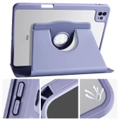 iPad Pro 11 2020 (2.Nesil) Kılıf Termik Kalem Bölmeli Dönebilen Standlı Kılıf thumbnail 5