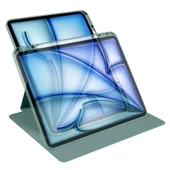 Apple iPad Air 13 2024 Kılıf Termik Kalem Bölmeli Dönebilen Standlı Kılıf thumbnail 6