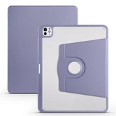 Apple iPad Pro 13 2024 Kılıf Termik Kalem Bölmeli Dönebilen Standlı Kılıf thumbnail 8