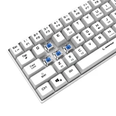 Rampage KB-RX63 B-ATOM Beyaz Bluetooth RGB Backlight Blue Switch Mekanik Q 63 Tuşlu Mini Gaming Oyuncu Klavyesi - 5