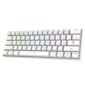 Rampage KB-RX63 B-ATOM Beyaz Bluetooth RGB Backlight Blue Switch Mekanik Q 63 Tuşlu Mini Gaming Oyuncu Klavyesi - 3