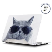 Macbook Air M1 Kılıf 13 inç Cat01NL (TouchID'li M1 Air) A2337 A2179 A1932 ile Uyumlu - 9