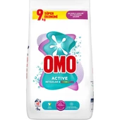 Omo Active Beyazlar & Renkliler Toz Deterjanı 9 KG - 1