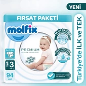 Molfix Premium Ultra Fırsat Paketi 3 Beden 94 Adet thumbnail 1
