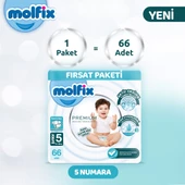 Molfix Premium Ultra Fırsat Paketi 5 Beden 66 Adet thumbnail 2