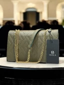 İSOLA El Ve Kol Çantası Olarak Tasarlanmış Suni Deri Bayan Omuz Çantası SL.73634487YSL thumbnail 5