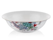 Scarlet Modern Gold Krem 23 Cm Büyük Boy Porselen Salata Kasesi Sunum Servis Tabağı - 1