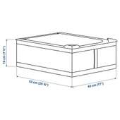 SUMUHOME SKUBB HURÇ SAKLAMA KUTUSU BEYAZ 43X53X19 - 7