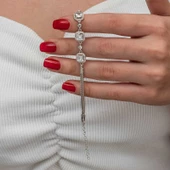 Himarry Gümüş Üçlü Kare Kadın Bileklik thumbnail 2