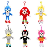 Sonic 6'lı Peluş Set Altılı 20 cm Sonic Peluş 6 Karakter - 1