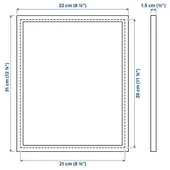 IKEA YLLEVAD DEKORATİF FOTOĞRAF ÇERÇEVE BEYAZ 21X30 - 5