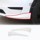 Üniversal Her Araca Uyumlu Esnek Tampon Köşesi Koruma Bandı Tampon Köşe Koruyucu Şerit Yumuşak Bant 2 Parça Beyaz 28 cm - 5