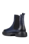 Shoetyle - Lacivert Deri Erkek Chelsea Bot 250-080 - 4