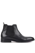 Shoetyle - Siyah Deri Erkek Chelsea Bot 250-201 - 1
