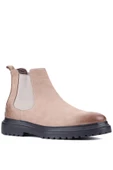 Shoetyle - Bej Nubuk Deri Erkek Chelsea Bot 250-0055 - 2
