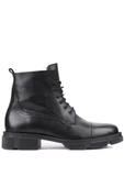 Shoetyle - Siyah Deri Bağcıklı Erkek Bot 250-206 - 1