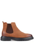 Shoetyle - Taba Nubuk Deri Erkek Chelsea Bot 250-0055 - 1