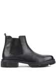 Shoetyle - Siyah Deri Erkek Chelsea Bot 250-207 - 1