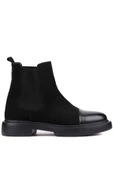 Shoetyle - Siyah Süet Deri Erkek Chelsea Bot 250-080 - 1
