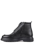 Shoetyle - Siyah Deri Fermuarlı Erkek Bot 250-604 - 3