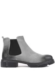Shoetyle - Gri Süet Deri Erkek Chelsea Bot 250-207 - 1