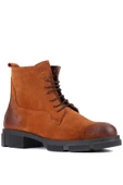 Shoetyle - Taba Süet Deri Bağcıklı Erkek Bot 250-205 - 2