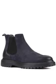 Shoetyle - Lacivert Nubuk Deri Erkek Chelsea Bot 250-0055 - 2
