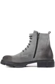 Shoetyle - Gri Süet Deri Bağcıklı Erkek Bot 250-205 - 3