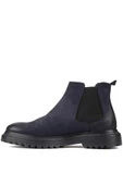 Shoetyle - Lacivert Nubuk Deri Erkek Chelsea Bot 250-0055 - 3