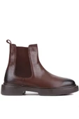 Shoetyle - Kahverengi Deri Erkek Chelsea Bot 250-081 - 1