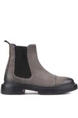 Shoetyle - Gri Nubuk Deri Erkek Chelsea Bot 250-080 - 1