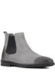 Shoetyle - Gri Süet Deri Erkek Chelsea Bot 250-201 thumbnail 2