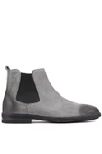Shoetyle - Gri Süet Deri Erkek Chelsea Bot 250-201 thumbnail 1