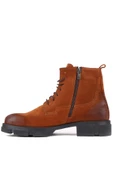 Shoetyle - Taba Süet Deri Bağcıklı Erkek Bot 250-205 - 3
